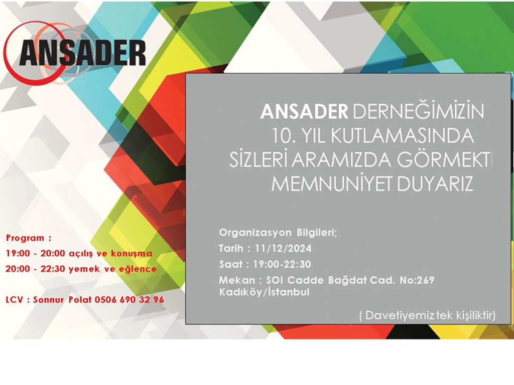 ANSADER 10.YIL KUTLAMASI